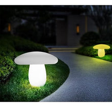 OUFULA New Mushroom Lawn Lamps White RGB Night Light Rechargeable Waterproof IP65 for Garden Decoration (Style A (D66cm))