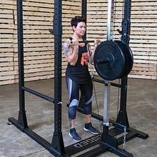 Rugged Strength & Fitness Power Rack with Lat Attachment Black