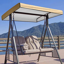 Patio Swing Canopy Replacement Top Cover,Outdoor Waterproof - UV Resistant Oxford Cloth Patio Garden Swing Terrace Canopy Replacement Top Cover,Top Cover for Seat Furniture
