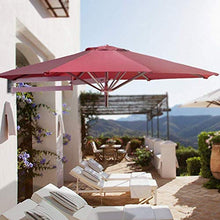 MidiLi Parasols Wall Mount Patio Umbrella - Outdoor Garden Balcony Sunshade Umbrella, Aluminium Pole, 7ft