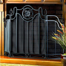 Fireplace Screen Fireplace Screen Black Iron Three-Ply European Style Fireplace Screen Heating Fire Protection Fence Decoration Fireplace Screen Fireplace Screen