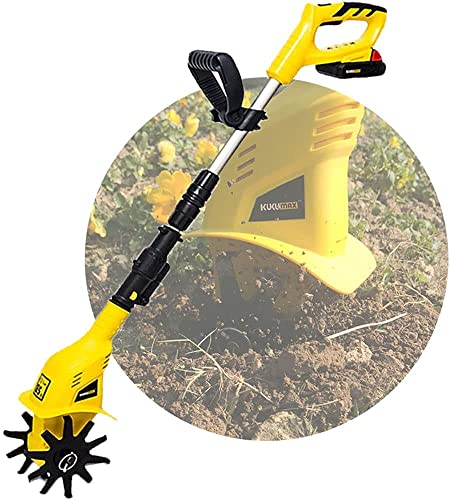 20V Electric Rotavator,4Ah Lithium Battery Cordless Cultivator with Blades Rotavators for The Garden Tiller Tiller Rotavator for Allotment