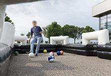 INTSUPERMAI Giant Snooker Ball Game with 16 Soccer Balls and Blower