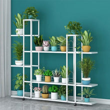 ZOCWJK Plant standLarge Plant Stand Metal Plant Shelf Corner Plant Holder Tiered Ladder Flower Stand Large Capacity Flower Pot Stand Window Plant Shelf for Living Room Balcony Fr,