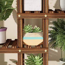 ZOCWJK Flower Stand Push-Pull Flower Pot, Living Room Balcony Shelf, Indoor and Outdoor Solid Wood Plant Flower Stand,