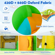 HONEY JOY Inflatable Water Slide 6-in-1 Kids Bouncer Multicolored