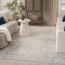Nourison Nyle Distressed Area Rug Light Blue 12' x 15'9