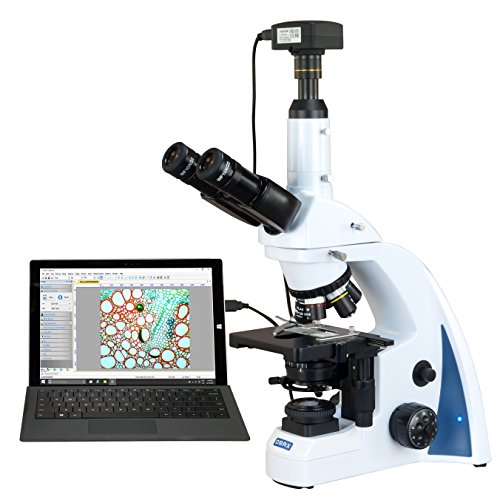 OMAX Digital Infinity Plan LED Microscope 40X-3000X 5MP USB3