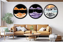 AECEVAN Wall Mount Moving Sand Art 3D Sandscape Purple-F