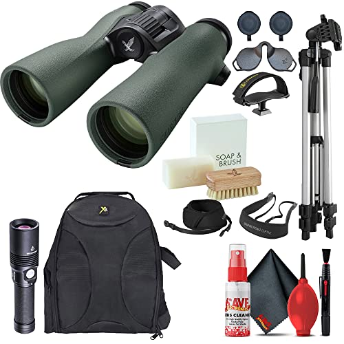 SWAROVSKI OPTIK 8x42 NL Pure Binoculars with Comfort Strap, Tripod, Backpack, Adapter, Flashlight & Cleaning Kit