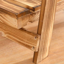 JOTDPFRYK Wood 3-Tier Corner Plant Stand Shelves Indoor Outdoor Flower Rack Furniture Potted Plant Holder Modern Rustic Display Rack Foldable Plant Shelf Simple Retro Flowerpot Stand for Patio Home