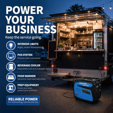 RINADURS 6000W Peak Portable Inverter Generator, Gas Powered Electric Start Generator with CO Sensor for Home Backup, Emergency Power, Food Truck, Jobsite and Outdoor Use