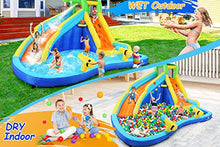 Whubefy Inflatable Water Slide Bounce House Multicolor