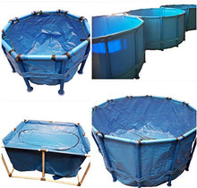 PondH2o Koi Fish Flexible Round Vat Tank with Black Net Cover, 3FT x 2FT (100 x 60cm), Temporary Koi Storage, Viewing, Quarantine, Portable Show Tank