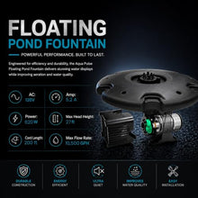 1.2 HP Floating Fountain & Aerator for Ponds and Lakes with 200 ft Cord