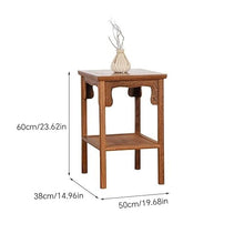 Couch End Table Wooden Chinese Style Simple Sofa Side Table Living Room Corner Small Side Table Corner Tables for Living Room