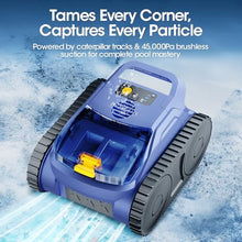 Cordless Robotic Pool Vacuum with Smarter Navigation & Track Drive, Dual 180W Brushless Motors, Wall & Waterline Climbing, 150-Min Runtime, for Inground & Above-Ground Pools up to 2,150 Sq. Ft.