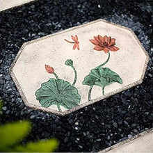 Etlegor Rectangle Garden Stepping Stones Set, New Chinese Style Stepping Stone Anti Slip Villa Paving Stones for Yard, Pathway, Landscaping (Color : 6PCS, Size : 45x27x2.5cm)