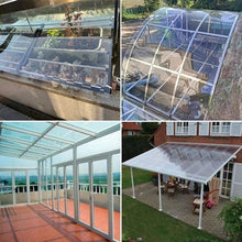 Polycarbonate Sheets All-Weather Outdoor Greenhouse Covering, Plastic Roofing Sheets Rainproof Insulation Protection(1.56x172m)