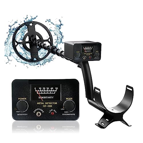 UYCVT Metal Detectors, Treasure Hunter Gt200 Metal Detector Professional High Sensitive Underground Iron Metal Gold Detector Adjustable