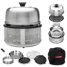 COBB Portable Tabletop Charcoal Grill Stainless Steel Smokeless