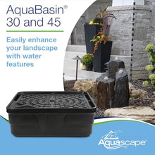 Aquascape AquaBasin 45 Fountain and Water Feature Basin for Landscape and Garden, 98 Gallon, Black, 78224