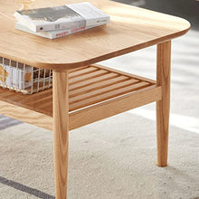 Living Room Table Double Layer Modern Minimalist Bedside Table, End Table Side Table, Coffee Table, Double Storage, Rustic Farmhouse Style Outdoor Side Table (Color : A)