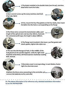 Mini Wind Generator 500W 3 Blades Or 5 Blades 48V Wind Power Turbine with Waterproof Controller 12V 24V 24v 5 pcs (48v 5 pcs) (24v 3 pcs)