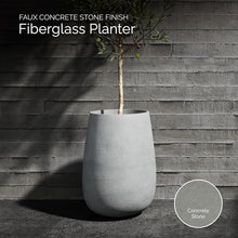 COSAPOTS Mondo High Tall Fiberglass Planter, Indoor/Outdoor