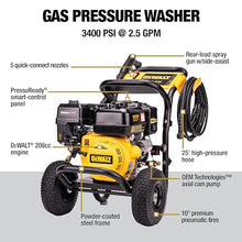 DeWalt PressuReady 3400 PSI Gas Pressure Washer, 2.5 GPM, 25-ft Hose