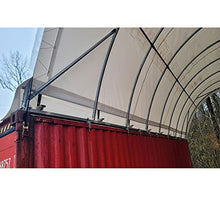 Mytee Products 20' x 40' Shipping Container Canopy Shelter White