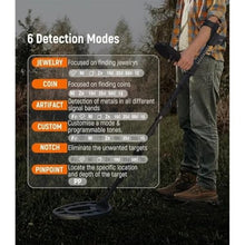 FENOKD Metal Detector, Metal Detector 10 Sensitivity 6 Professional Modes 12" Waterproof Coil 9 Type Metals Gold Detector