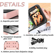 AFPSDLFJDLS Multifunctional Smoke Free Dormitory, Roast Hot Pot, Barbecue Grill, Household Electric Oven, Roasting Machine