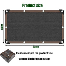 Sunblock Shade Cloth,90% Blocking Sun Shade Cloth with Grommets Mesh Tarp Black Multiple Sizes(20x24 FT)