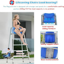 KGBNYSS Pool Ladders 6ft Tall Removable Swimming Pool Deck Lifesaving Chair, Heavy Duty Adult Bar Bar Chairs, Loads 660lbs