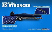 Eevelle Windstorm Bass Boat Cover Waterproof Marine Grade Polyester Black