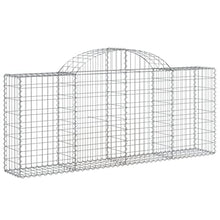 Arched Gabion Baskets 4 pcs Galvanized Iron Plant Pots White Black Other