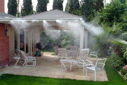 70 FT S.S. 1000 PSI Misting System w/ Enclosed Pump Misting System Kit