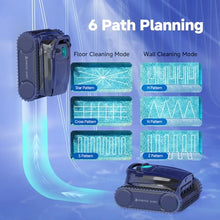WYBOT M1 Pool Cleaner Robot, App Controlled Robotic Pool Vacuum, 300 Mins Runtime, 6 Path Planning & 7 Working Modes, Dual Filtration System