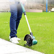 Lazy Electric Lawn Mower Small Lawn Mower Handheld Portable Multifunctional Wireless Lithium Battery Lawn Mower Green