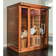 Blue Wave Radiant Saunas BSA1315 Cedar Elite 3-4 Person Infrared Sauna Wood