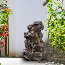 Tabletop Fountain Imitation Stone Rockery Water Fountain Decoration, Outdoor Balcony Garden Courtyard Decoration, Circulation Pool Floor Landscape Decoration Tabletop Water Fountain