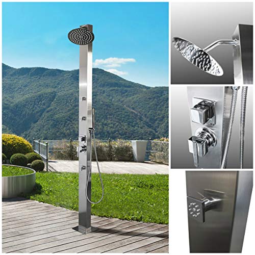 No Worries Products Stainless Steel Outdoor Shower Panel - Milan MK II