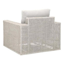 Essentials For Living Woven Fabric Outdoor Rocker Sofa Chair in Gray