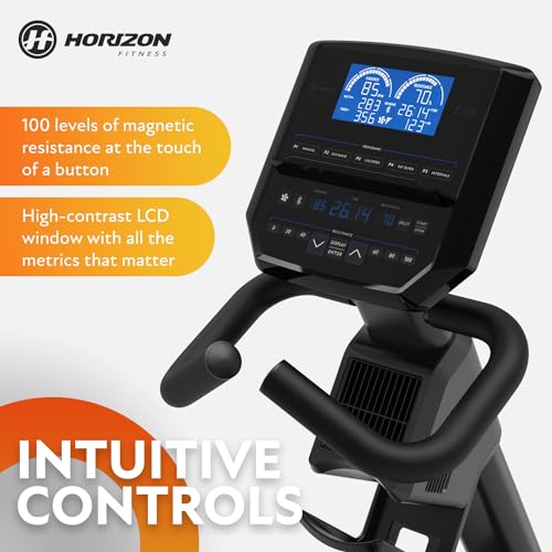 Horizon Fitness 5.0R Recumbent Bike Black