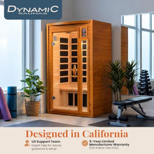 DYNAMIC SAUNAS Barcelona 1-2 Person Infrared Sauna with Red Light Therapy