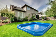 BEILOCKERY 23×23×1.8FT Oversized Inflatable Swimming Pool with 110V Blower, PVC Inflatable Swimming Pool