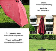 OREKPOT Patio Umbrella UV Protection Outdoor Canopy Garden Sun Shade with Crank Waterproof Sunshade for Backyard Deck and Beach Perfect for Outdoor Spaces