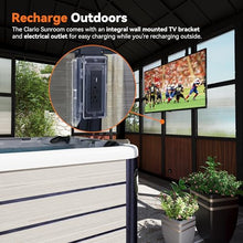 Modern Shade Solarium 12'x12' Sunroom with TV Mount & 2 Sliding Doors