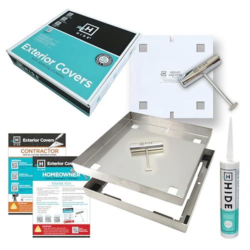 HIDE Luxury Access Cover for Pool (10" Cover - 1.6" Inlay Depth)